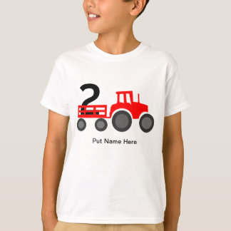 Camiseta Tractor, amante de los camiones 2º cumpleaños