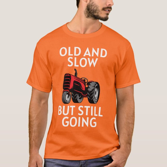 Camiseta Tractor Antiguo Sigue Adelante (Anverso)