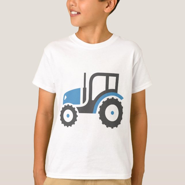 Camiseta Tractor azul gris (Anverso)