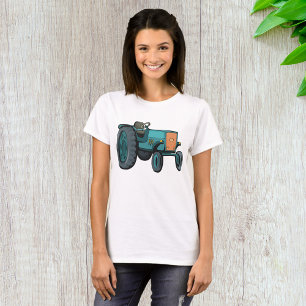Camiseta Tractor Azul Vintage Vida en la Granja
