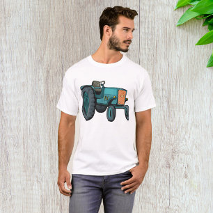 Camiseta Tractor Azul Vintage Vida en la Granja
