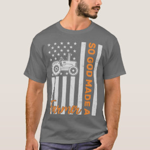 Camiseta Tractor Bandera Americana Amigos agricultores