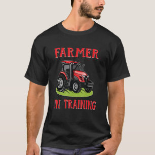 Camiseta Tractor Boy Farmer En Entrenamiento Tractor Agríco