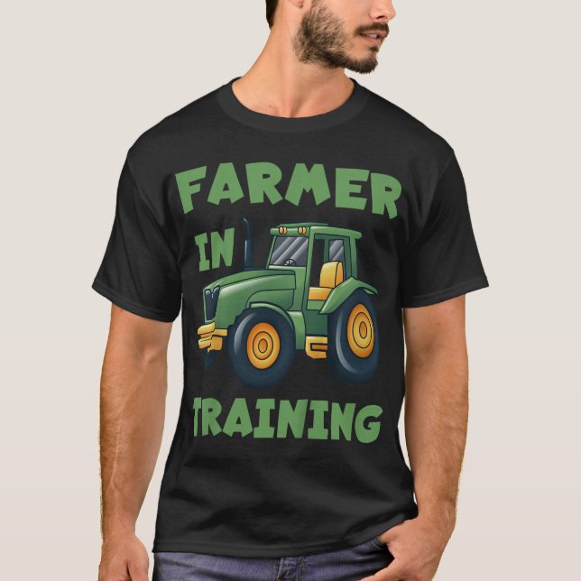 Camiseta Tractor Boy Farmer En Entrenamiento Tractor Graph (Anverso)