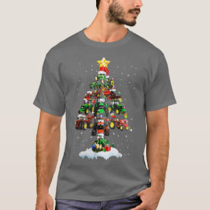 Camiseta Tractor Camión de Navidad Árbol ligero Tractor Ug