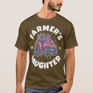 Camiseta Tractor de agricultura para la hija de agricultore
