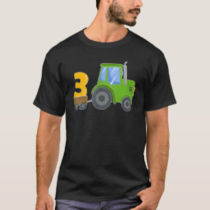 Camiseta Tractor de agricultura verde de 3 años Farme del p