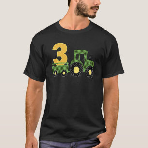 Camiseta Tractor de agricultura verde de 3 años Farme del p