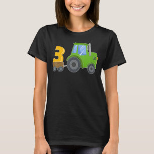 Camiseta Tractor de agricultura verde de 3 años Farme del p