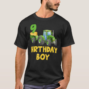 Camiseta Tractor de agricultura verde de 9 años Farme del p