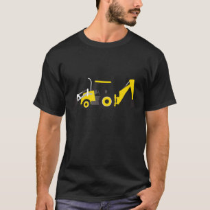 Camiseta Tractor de Backhoe de construcción para pequeños t