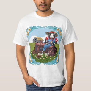 Camiseta Tractor de conducción de vacas