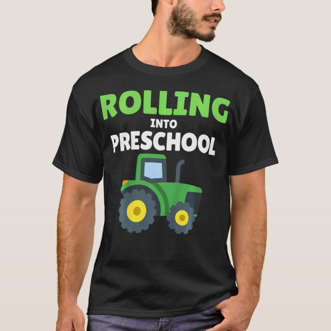 Camiseta Tractor De Construcción De Regreso A La Escuela Pr (Anverso)