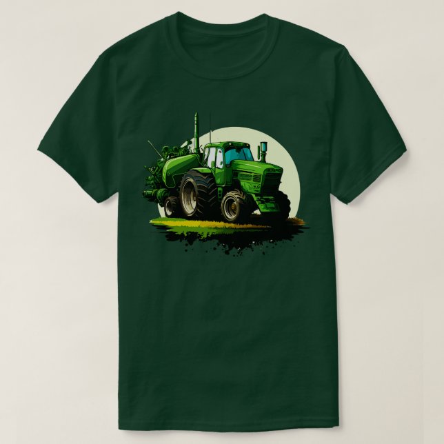 Camiseta Tractor de cultivo (Diseño del anverso)