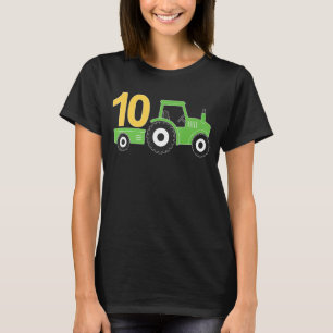 Camiseta Tractor de granja 10 cumpleaños 10 años Pa