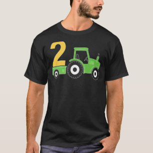 Camiseta Tractor de granja 2º cumpleaños Parte de cumpleaño