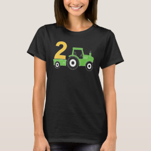 Camiseta Tractor de granja 2º cumpleaños Parte de cumpleaño