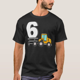 Camiseta Tractor de granja 6 cumpleaños 6 años de edad part