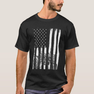 Camiseta Tractor de granjas de bandera estadounidense Patri