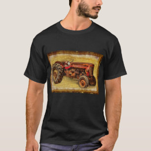 Camiseta Tractor de granjas rojas Vintage
