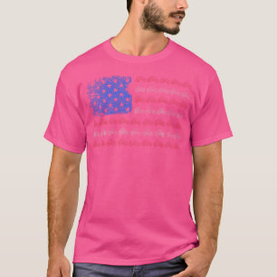 Camiseta Tractor de granjero bandera americana patriótica a