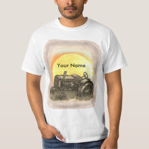 Camiseta Tractor de granjero fuera de pasto