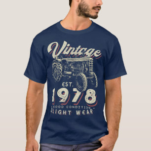 Camiseta Tractor de granjeros de época establecido en 1978