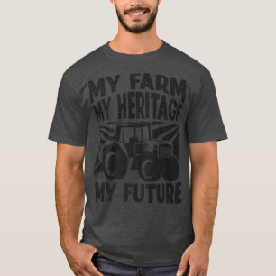 Camiseta Tractor de granjeros Mi granja Mi herencia Mi futu