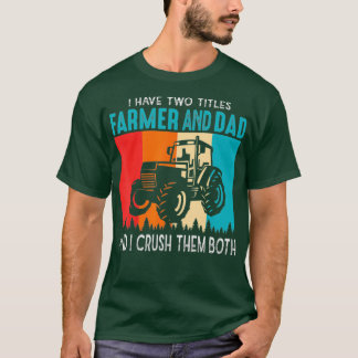 Camiseta Tractor De Hombres Papá Padre Agricultor Amante De