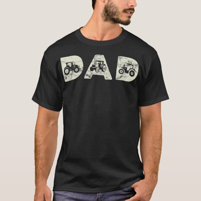 Camiseta Tractor De Hombres Papá Padre Agricultor Amante De (Anverso)