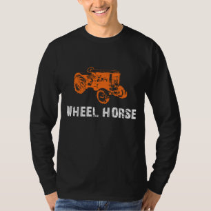 Camiseta Tractor De Jardín De Caballos De Ruedas Para Hombr