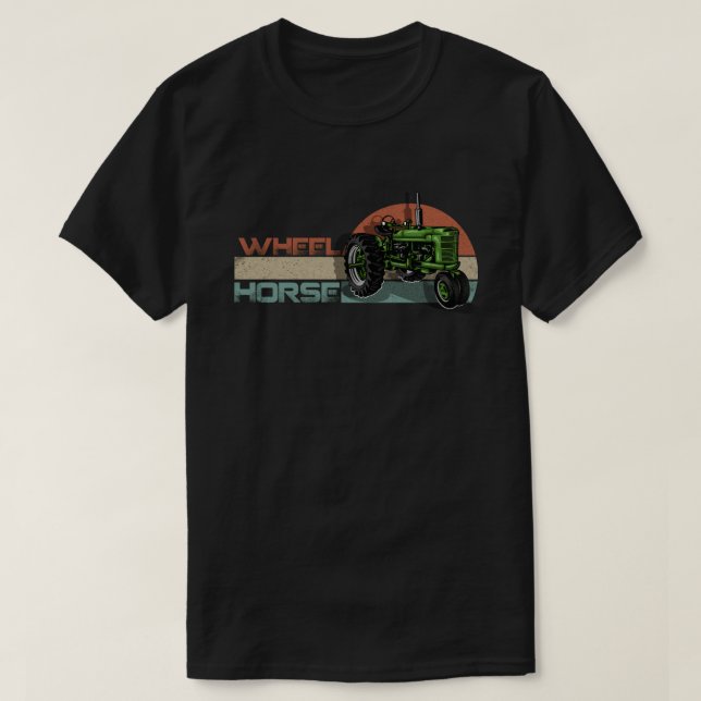 Camiseta Tractor de jardín de ruedas (Diseño del anverso)