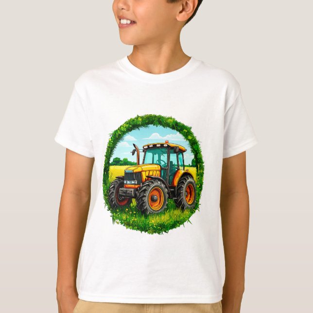 Camiseta Tractor de juguete para niños (Anverso)