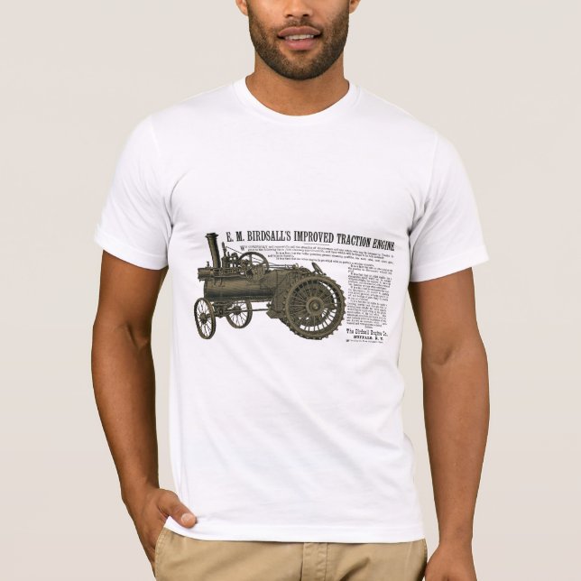 Camiseta Tractor de la granja Birdsall's Steam Traction Eng (Anverso)