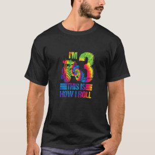 Camiseta Tractor de la granja Tie Dye Soy el tercer Fiesta