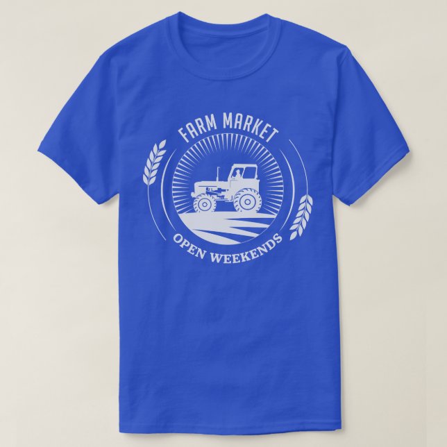 Camiseta Tractor de mercado agrícola (Diseño del anverso)