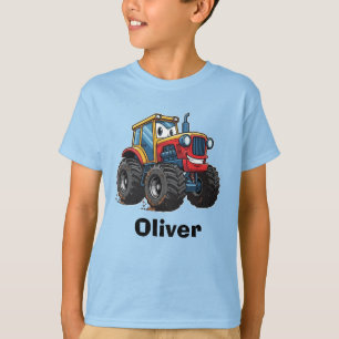 Camiseta Tractor de Monstruo de Dibujos Animados Divertido 