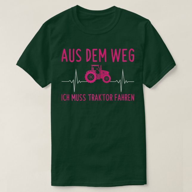 Camiseta Tractor De Traktor Fahren Para Las Mujeres Aus Dem (Diseño del anverso)