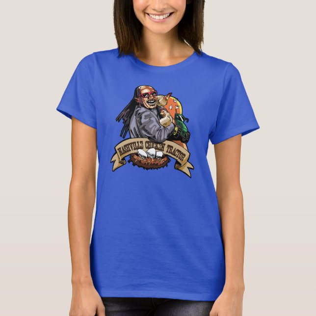 Camiseta Tractor del pollo de Nashville (Anverso)