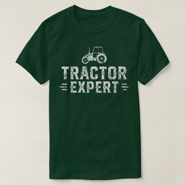 Camiseta Tractor experto tractor controlador agricultor tra (Diseño del anverso)