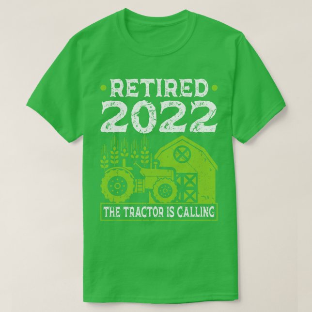 Camiseta Tractor Farming Retirado 2022 (Diseño del anverso)