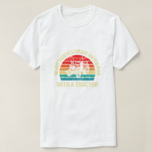 Camiseta Tractor Genial Para Abuelo Conductor De Tractor Ag