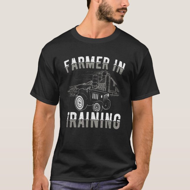 Camiseta Tractor Graphic Boys Farmer Farming Tractor  1 (Anverso)