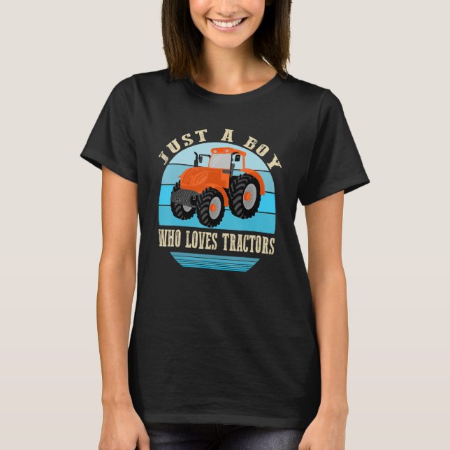 Camiseta Tractor Guay Para Niños Niños Pequeños Granjeros F (Anverso)
