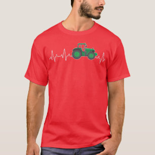 Camiseta Tractor Heartbeat Agriculture Farming Tractor
