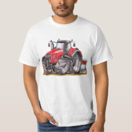 Camiseta Tractor Massey Ferguson caricaturizado