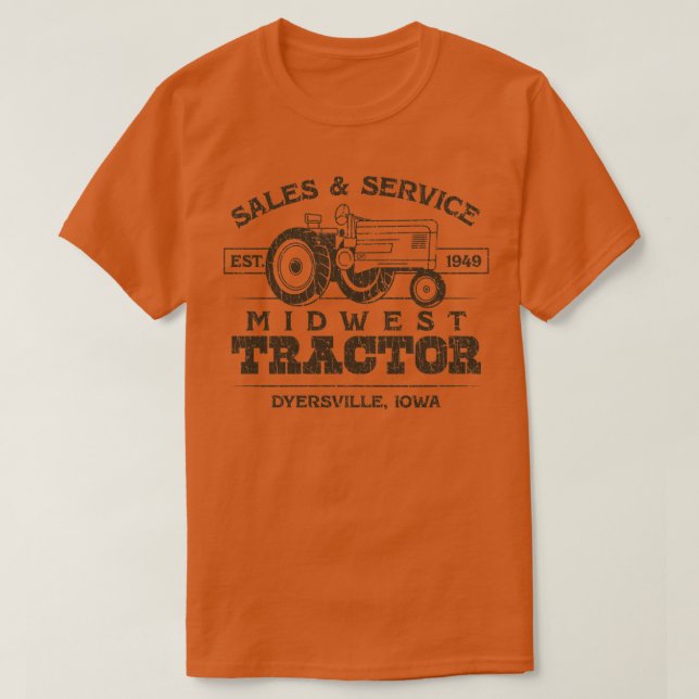 Camiseta Tractor Medio Oeste de Agricultores 1949 (Diseño del anverso)