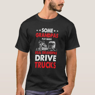 Camiseta Tractor Remolque Camionero 18 Wheeler Realos Abuel