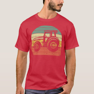 Camiseta Tractor Retro Agricultor Vintage Tractor Silhou