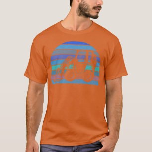 Camiseta Tractor Retro Agricultor Vintage Tractor Silhou
